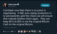 Chatter Revent：Ayre Bargains与ABC，BlockStream出售更多的