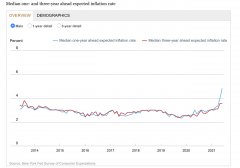 纽约美联储调查显示通货膨胀期望最高记录